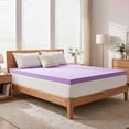 thumbnail image 5 of Arctus 4" Cal King Size Memory Foam Mattress Topper Ventilated Soft Mattress Pad, Bed in a Box, CertiPUR-US Certified, Purple, 5 of 9