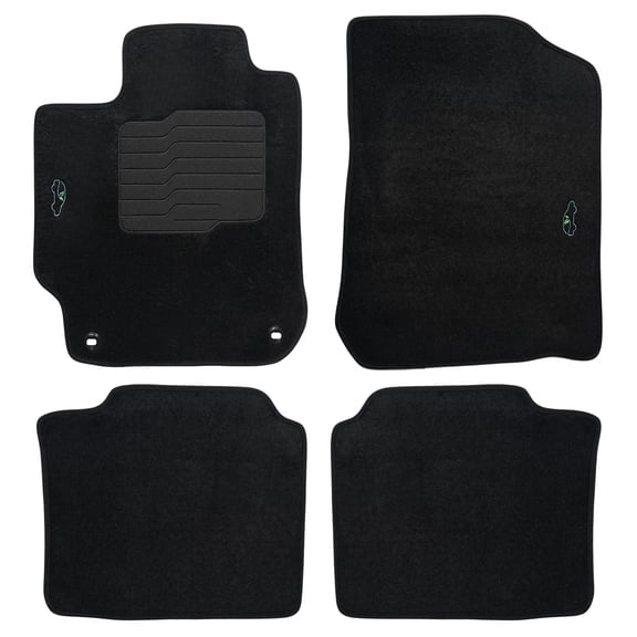 ecoMats Carpet Floor Mats Custom Fit for 2012 to 2017 Toyota Camry with Anti-Slip Heel Pad and Safety Locks - Front and Rear