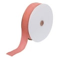 thumbnail image 1 of Unique Bargains Velvet Ribbon 1 1/2 Inch x 25 Yard Single Face Spool Silky DIY Crafts Gift Wrapping Bow Decoration Deep Pink, 1 of 5