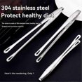 thumbnail image 3 of Korean Barbecue Tongs Stainless Steel Barbecue Tongs Buffet Food Tongs Kitchen Anti-Scalding Bread T, 3 of 5