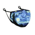 thumbnail image 1 of WIRESTER 6.3" x 8.6" Reuseable Washable Polyester Cotton Mask Cover Protection For Adult, The Starry Night Van Gogh, 1 of 6