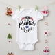 thumbnail image 5 of Body con estampado "Sé que no hay Papá Noel" para bebé, ropa navideña para niño y niña, monos divertidos con estampado de ciervo francés para recién nacidos, 5 of 5