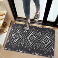 thumbnail image 2 of Black and White Geometric Boho Pattern Door Rugs,Washable Non Slip Door Mats Indoor,Decorative Door Mats,Entry Mat Indoor for Entrance,Bedroom,Kitchen,Bathroom,20"x32", 2 of 6