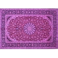 thumbnail image 1 of Ahgly Company Indoor Rectangle Medallion Purple Traditional Area Rugs, 8' x 10', 1 of 4