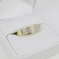 thumbnail image 4 of Hitanshu Jewels Matching Couple Rings Set 14K Yellow Gold Finish Round Cut CZ Gift for Husband & Wife, 4 of 6