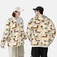 thumbnail image 4 of Balery Dachshund Dog Sudadera ligera de manga larga con capucha y protección solar UPF 50+ para hombre y mujer, ideal para pesca y running-X-Large, 4 of 7