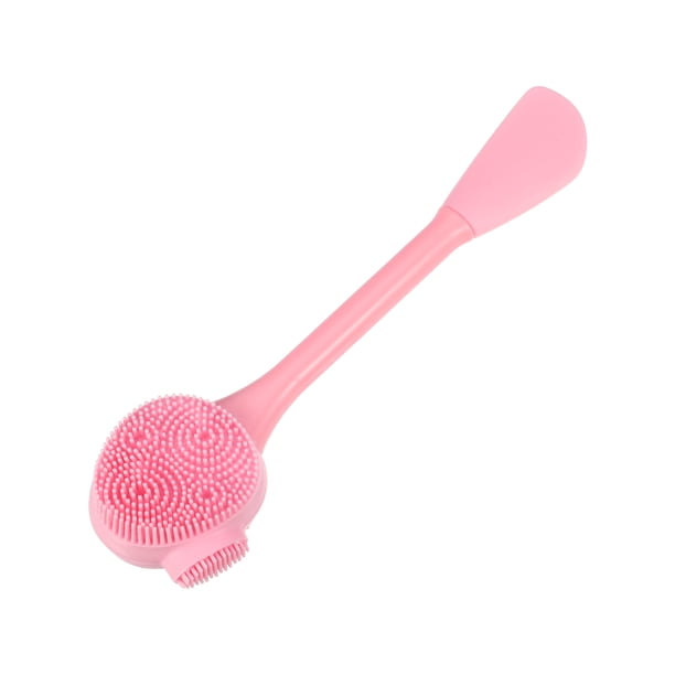 Cepillo de limpieza facial de silicona Unique Bargains, limpiador de cara multifuncional de mano para el cuidado de la piel 6.30"x1.57" rosa