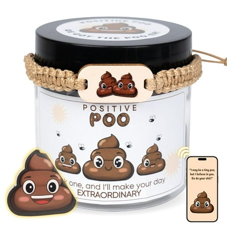 60 Positive Poo Cards Jar, Affirmation Cards, Positive Poo, Emotional Support Poo, Poop Emoji, Fake Poop, Fun Gifts For Women, Poop Gifts For Women, Men and Teens, Gag Gifts For Women, Men, Dad