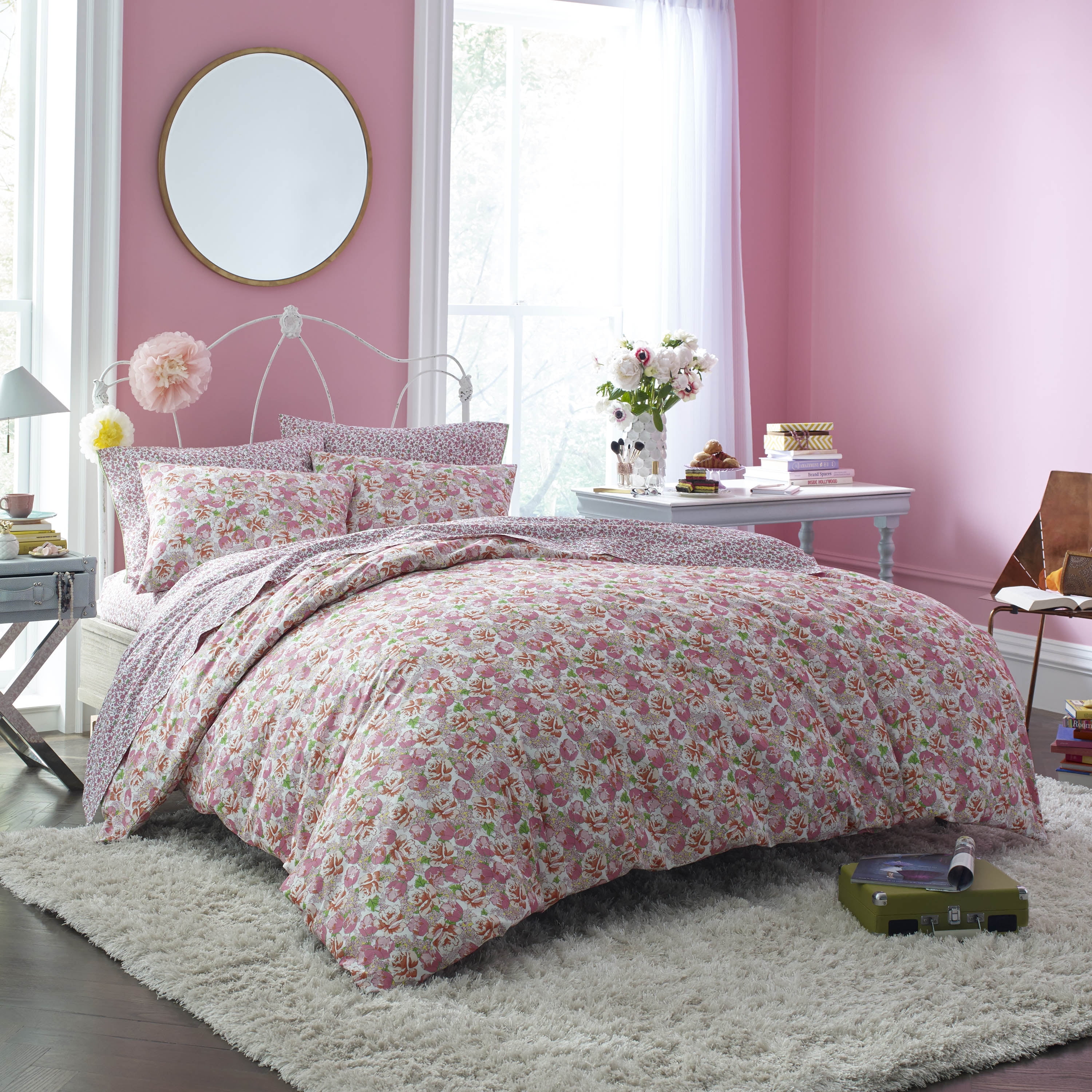 Lady Pepperell Floral/Botanical Cotton Comforter Set, TwinXL