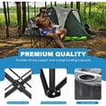 thumbnail image 4 of Silla de Camping Extra Grande Slsy – Plegable, Totalmente Acolchada, Portátil y Resistente, con Bolsillos Laterales y Portavasos, Ideal para Picnic, Pesca y Excursionismo, 4 of 7