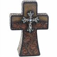 thumbnail image 2 of LL Home Tooled Flower Cross, 2 of 3