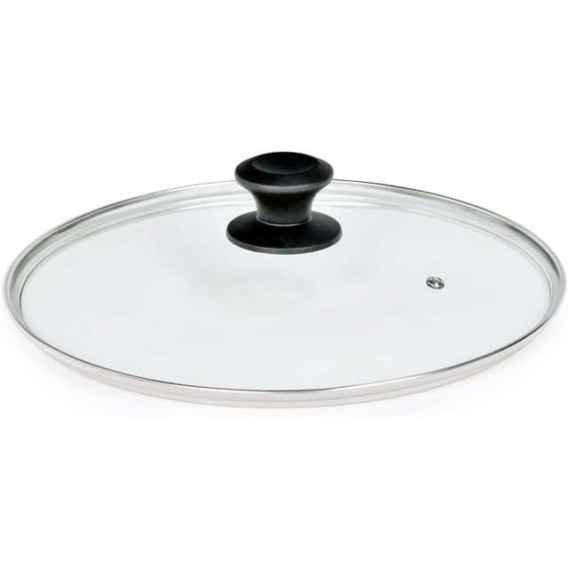 10.25 In Glass Lid for Frying Pan, Tempered Replacement Cover for All 10.25 inches Cookware for Skillets, Round Cast Iron, Cast Aluminium, Stainless Steel Pans &Pots