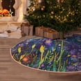 thumbnail image 5 of Fotbe Cosmic Purple Irises Pattern Christmas Tree Skirt, Tree Skirts Plush Christmas Decorations, Christmas Tree Skirts Xmas Decorations Holiday Party Decor-36", 5 of 6