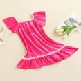 thumbnail image 3 of AMERTEER Robe de Nuit Sans Manches en Satin de Soie pour Bébé Fille, Rose 2-3 Ans, 3 of 7