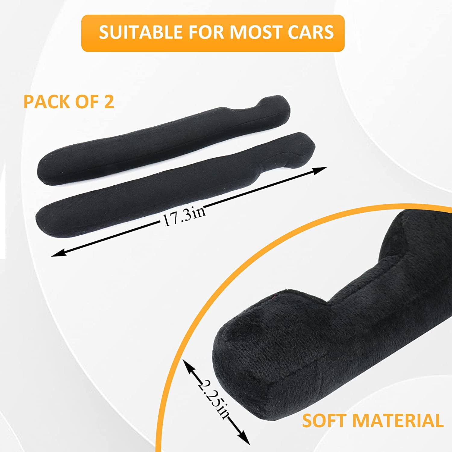  EcoNour Car Seat Gap Filler (2 Pack), Universal for Car SUV  Truck