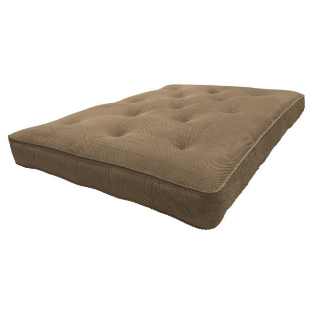 AJD Home 8" Moelleux Chocolat Brun Poly Mousse Complète Matelas Futon 75" par 54"