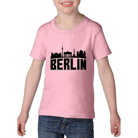 Berlin Germany Toddler Heavy Cotton T-Shirt Kids Tee Clothing