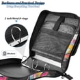 thumbnail image 4 of FORMRS Zipper Binder with Shoulder Strap 2-inch Ring 500 Sheet Capacity File Bag, Colorful Black, 4 of 5