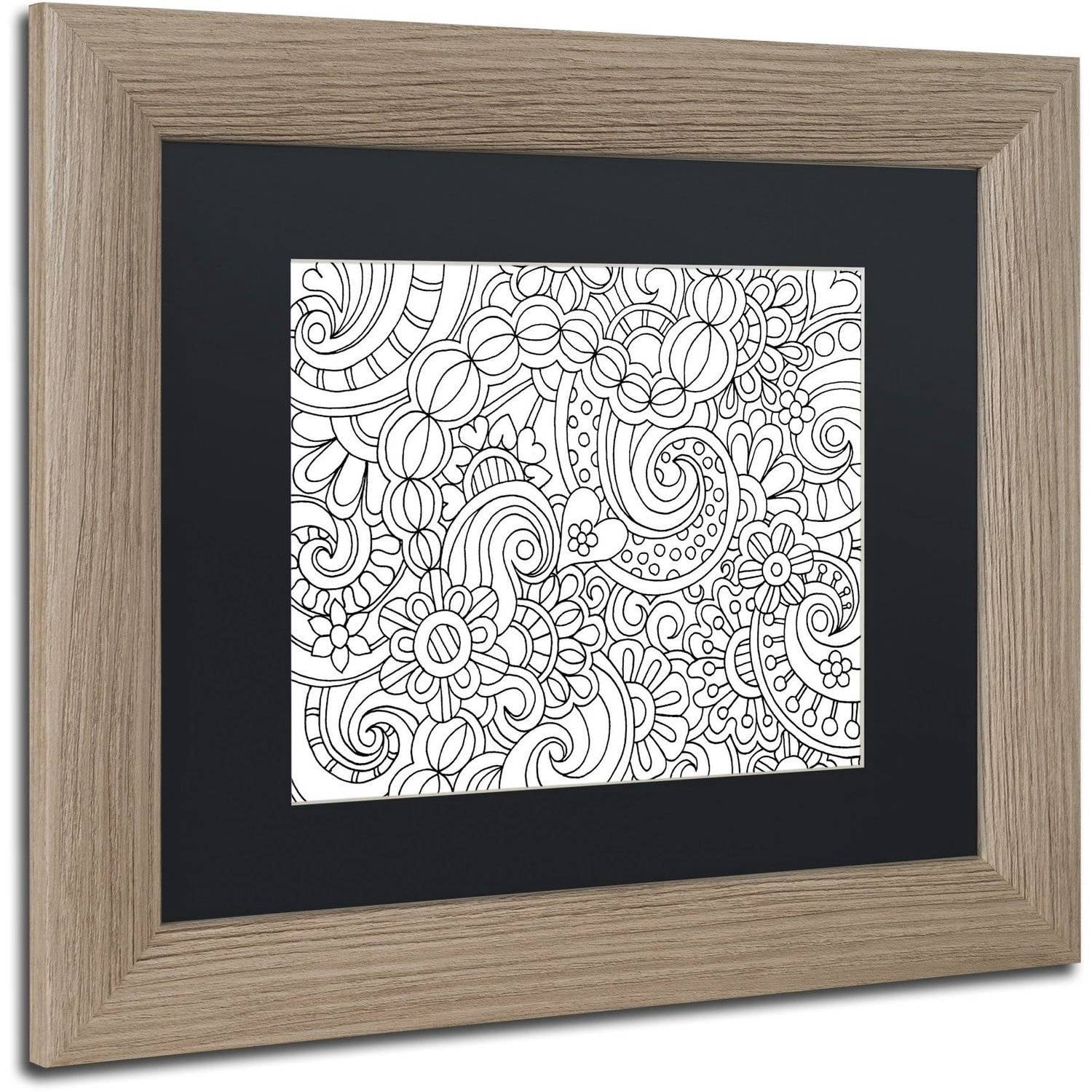 Trademark Fine Art "Loves Garden" Canvas Art by Kathy G. Ahrens, Black Matte, Birch Frame