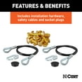 thumbnail image 6 of CURT 70147 Custom Tow Bar Base Plate Brackets for Dinghy Towing, Fits Select Ford Bronco, 6 of 7