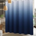 thumbnail image 3 of Shower Curtain, Ombre Blue Shower Curtains for Bathroom, Shower Curtain Sets Farmhouse Cloth Blue Shower Curtains, Rustic Washable Bathroom Waterproof Shower Curtain, 72x72 Inch, 3 of 6