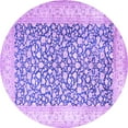 thumbnail image 1 of Ahgly Company Indoor Round Persian Purple Traditional Area Rugs, 3' Round, 1 of 4