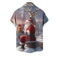 Black and Friday Deals 2024 Mens Christmas Shirts Funny Hawaiian Short