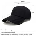 thumbnail image 2 of Sunshade Cap Wide Retractable Brim Cotton Breathable Mesh Sun Hat Outdoor Fishing Camping Travel Beach Swimming Pool Park Sportswear Accessories, 2 of 6