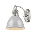 thumbnail image 2 of Golden Lighting 3602-BA1 PW-GY Duncan 1 Light Bath Vanity with Gray Shade, Pewter, 2 of 3