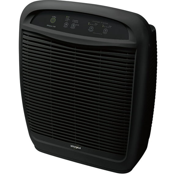 Whirlpool WP500B WP500 Whispure Air Purifier – 490 sq ft Filtration with True HEPA and Carbon Pre-Filter 8171434K, 1183054K. Compact Odor Allergen Eliminator (WP500B-Slate, Large, Slate Black