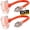 Orange, variant on ZAZFO 25 FT 12 gauge Outdoor Extension Cord with Multiple Outlets Light Indicator, Flexible 3 Outlet Weatherproof Extension Cord Waterproof Yellow, 15A 1875W 12AWG SJTW, ETL Listed