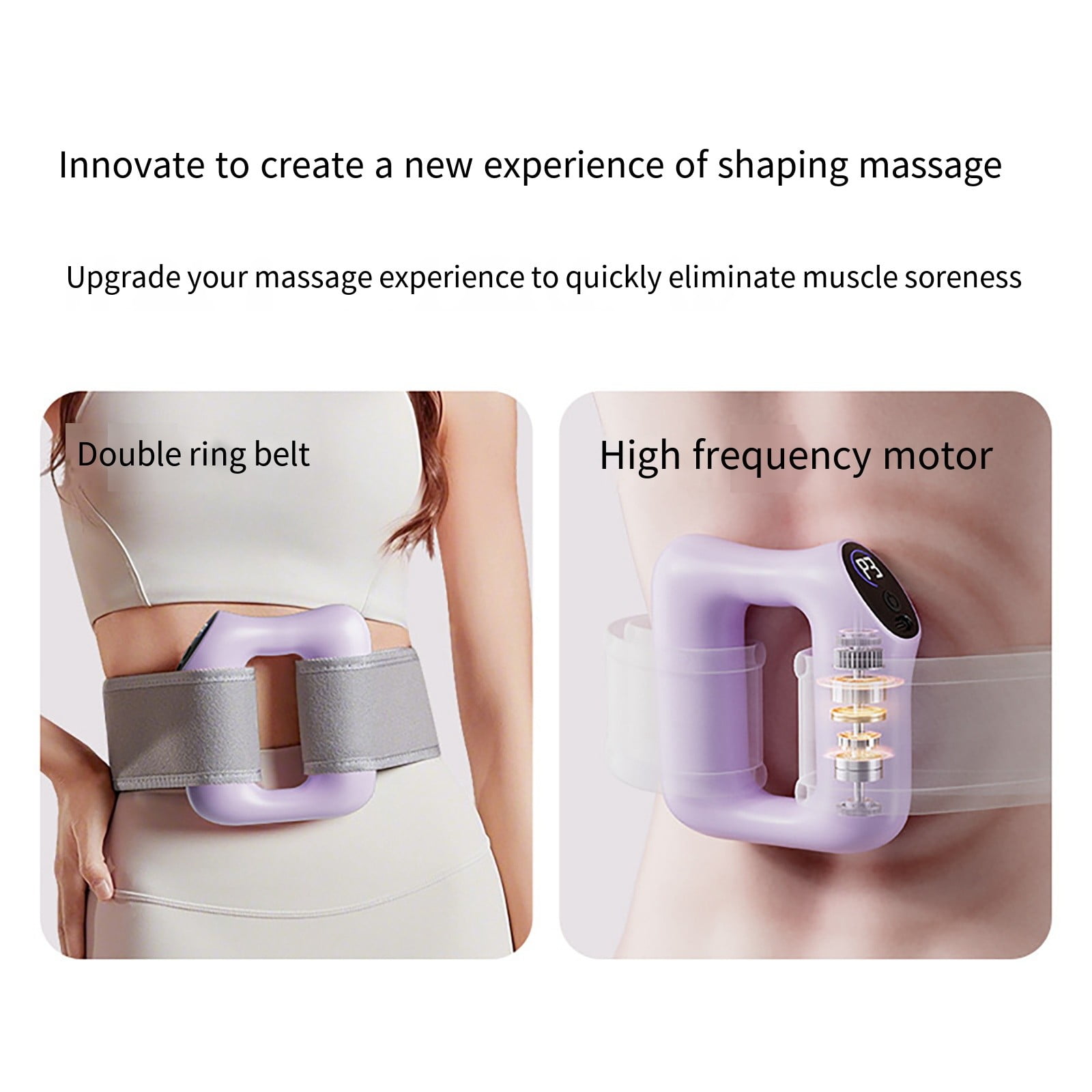 CanGonggg Vibration Plate Machine 8 Speed For Home Fitness Full Body Workout Massage Belt Toning Exercise For Adults Bolster Yoga Rectangle Yoga Props Set Stretching Straps for Men Cope Pregnancy Yoga