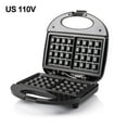 thumbnail image 1 of Waffle Maker,Waffle Baking Machine,Non-Stick Rotatable Waffl-e Baker Machine,110V Dual Waffl-e Machines for Double Baking, Stainless Steel Waffle Maker for Restaurant, 1 of 8