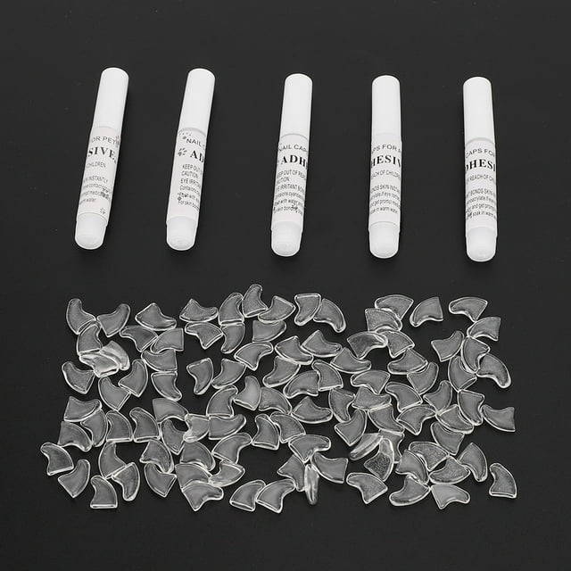 100 Pcs Embouts d'Ongles Doux pour Chat, Protection Anti-Rayures pour Griffes de Chien, TP S m L, Adaptés à Différents Chats