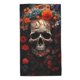 thumbnail image 1 of Fotbe Vintage Butterfly Flower Skull Toalla Premium con Patrón, Toalla de Microfibra de Secado Rápido, Ligera y Altamente Absorbente (27.5x16in), Ideal para Uso Diario, 1 of 6
