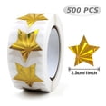 thumbnail image 2 of Pegatinas de estrellas para recompensa de niños, rollo de pegatinas de estrellas de 500 piezas para pared, manualidades y profesores de aula Zhivalor  BST3014096-1, 2 of 6