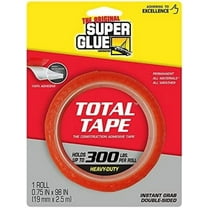 The Original Super Glue Super Strong Double Sided 0.75 in. W X 98 in. L Mounting Tape Clear