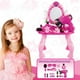 thumbnail image 2 of Los Niños Fingen Tocador Taburete Belleza Princesa Tocador Con Luces De Espejo Accesorios De Maquillaje De Música Para Niñas Serendint FN002476-00, 2 of 6