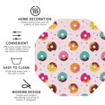 thumbnail image 3 of Pofeuu Colorful Donuts Print Coasters for Drinks, 4Pack PU Leather Coasters, Bar Drink Coasters for Tabletop Protection, Furniture from Damage-Octagon, 3 of 6