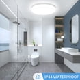 thumbnail image 4 of Lámpara de techo LED redonda ultrafina IRALAN, iluminación para dormitorio, pasillo, baño, sala de estar, blanco neutro, blanco frío, blanco cálido, 48 W, 36 W, 24 W, 18 W, 4 of 5