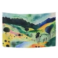 thumbnail image 6 of Yayeee Tapestry Wall Hanging for Bedroom 80" x 60" Living Room Home Wall Art Decor, Art Field, 6 of 7