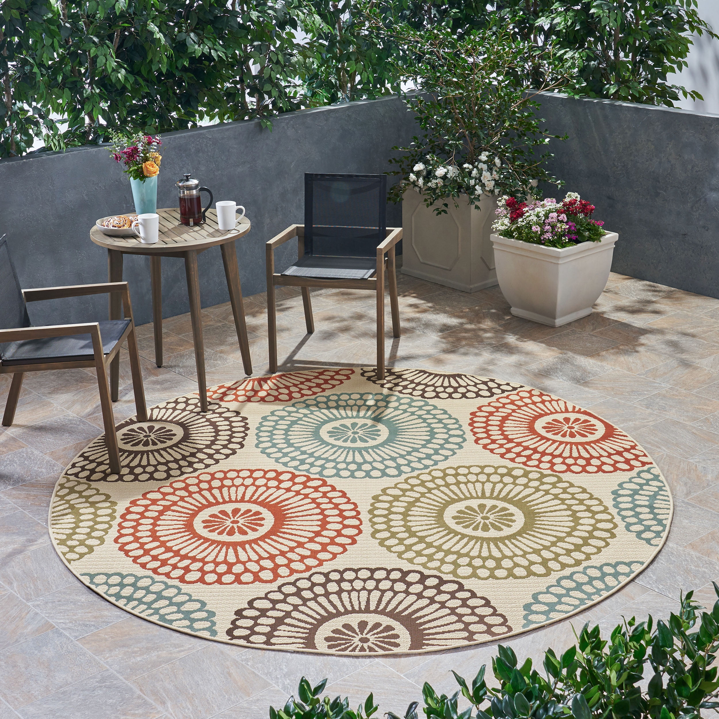 710 Round Rug The Foyer Can Become A Dramatic Entry To A Home With