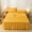 Yellow, variant on Solid Color Bed Skirt,Concise Washed Cotton Edge Bedspread,Bed Hats Bed Sheet,Dirtproof Non-Slip Protective Cover,Polyester-Cotton Bed Skirt Holiday Gifts