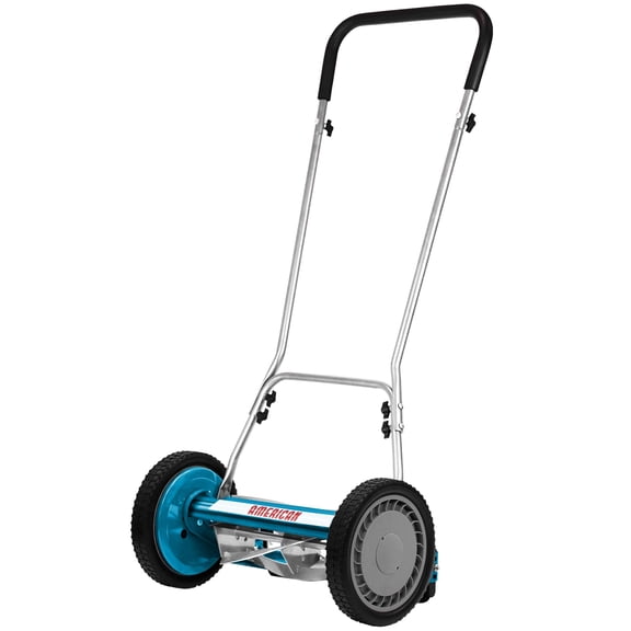 American Lawn Mower Company 2205-14 14-Inch, 5-Blade Push Reel Lawn Mower, U-Handle