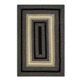 thumbnail image 1 of Homespice Decor 716170 8 x 10 ft. Blacksmith Ultra Wool Rectangular Braided Rug - Black, Natural, 1 of 1