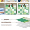 thumbnail image 5 of Ryvnso Green and White Geometric Lattice Storage Bins Large Basket Foldable Cube Toys Organizer with Handles 1 PC, 5 of 7