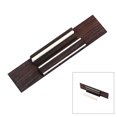 thumbnail image 3 of EeaseCA 4-String Rosewood Saddle Ukulele Bridge For Ukulele Replacement Parts (Coffee), 3 of 7