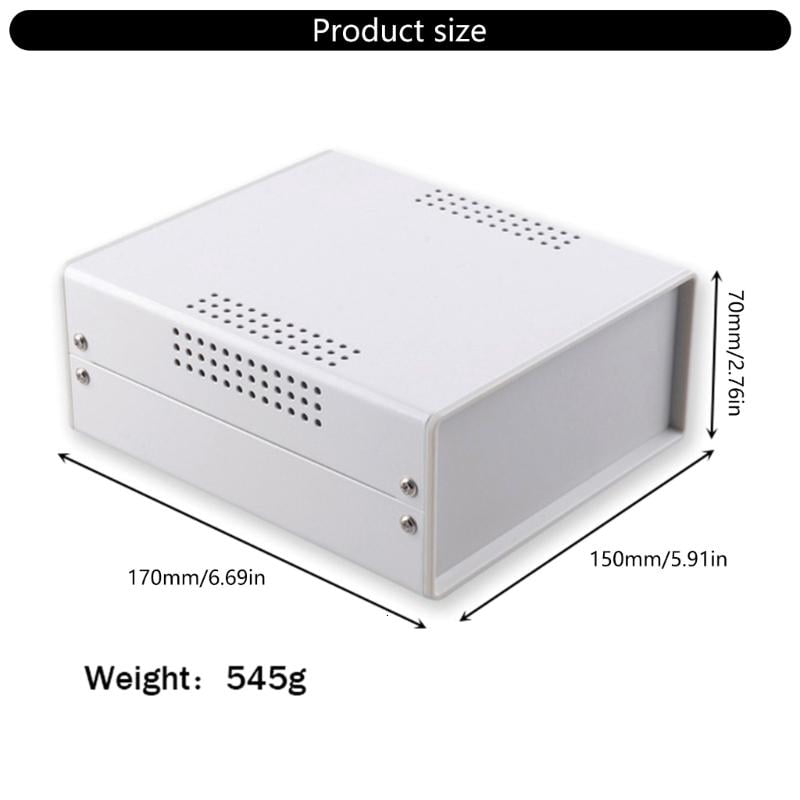 lanema Efficient Heat Dissipation Enclosure Instrument Shell Electric Box Suitable for Outdoor & Indoor Use Safe Secure Housing