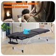 thumbnail image 3 of VIRRMO Adjustable Aluminium Massage Bed with Neck Stretcher, 84 Inch, Black, 3 of 7