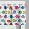 thumbnail image 3 of Ambesonne Colorful Window Valance, Funny Shelled Vivid Snails, 54" X 18", Multicolor, 3 of 5